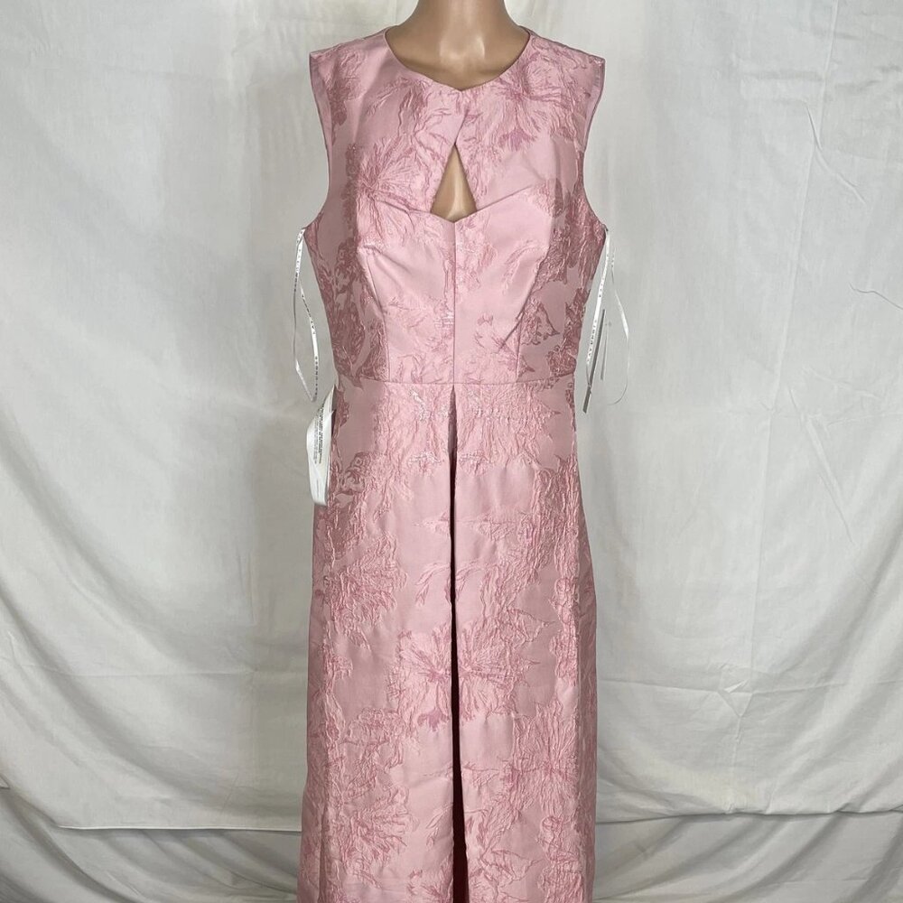 NEW KAY UNGER Women’s Elaine Floral Sleeveless Gown Size 10 Pink